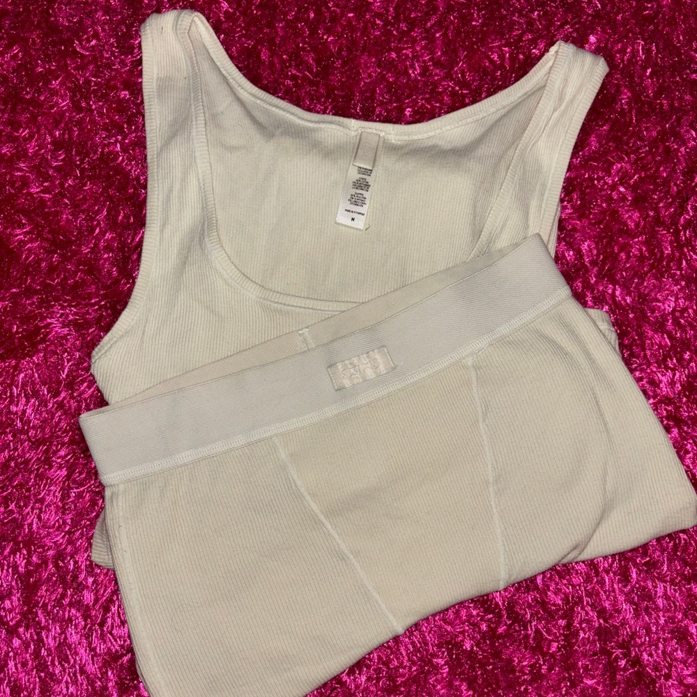 SKIMS COTTON RIB BOXERS AND TANK 💋